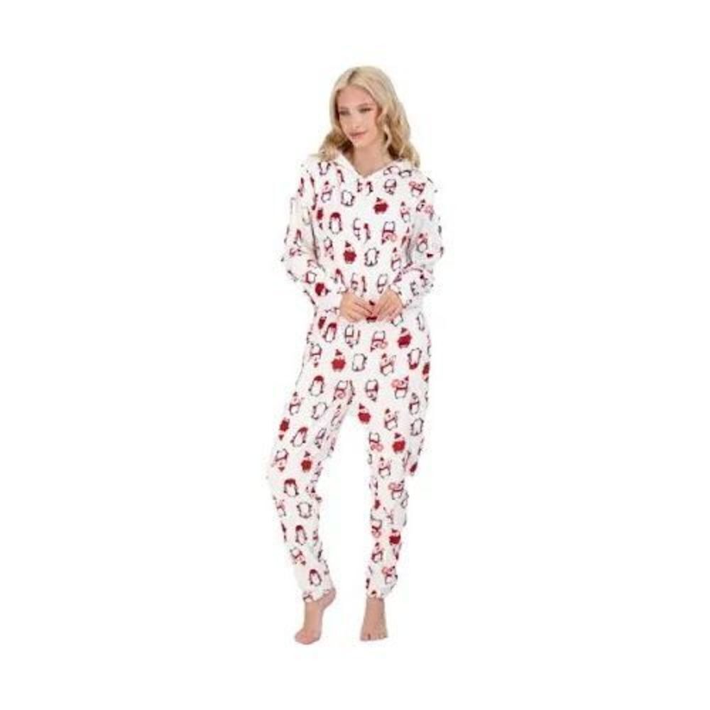 NYC Underground Womens Christmas holiday size s/m Comfy Sleepwear One-Piece Paja